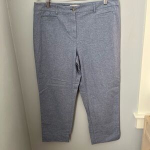 Talbots‎ Blue Cropped Trousers with Tailored Fit